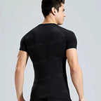 Gym Fitness T shirt Men's Short Sleeve Summer Boxing Jersey Legging Men Rashguard Compression Pants Quick Dry Tight T-shirts Men