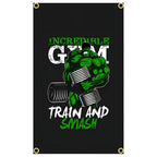 GYM Flag Message Signs Slogan Exercise Fitness Poster Advertise Logo Sport Outdoor Club Digital Printing Banner Brass Grommet