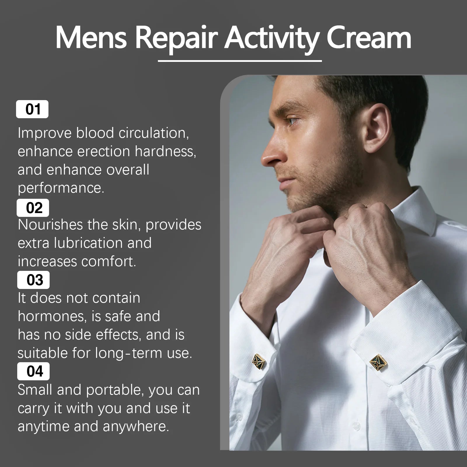 Men's Body Care CreamMen's Endurance Boosting Body Massage CreamLong-Lasting Strengthening & Invigorating Care Cream