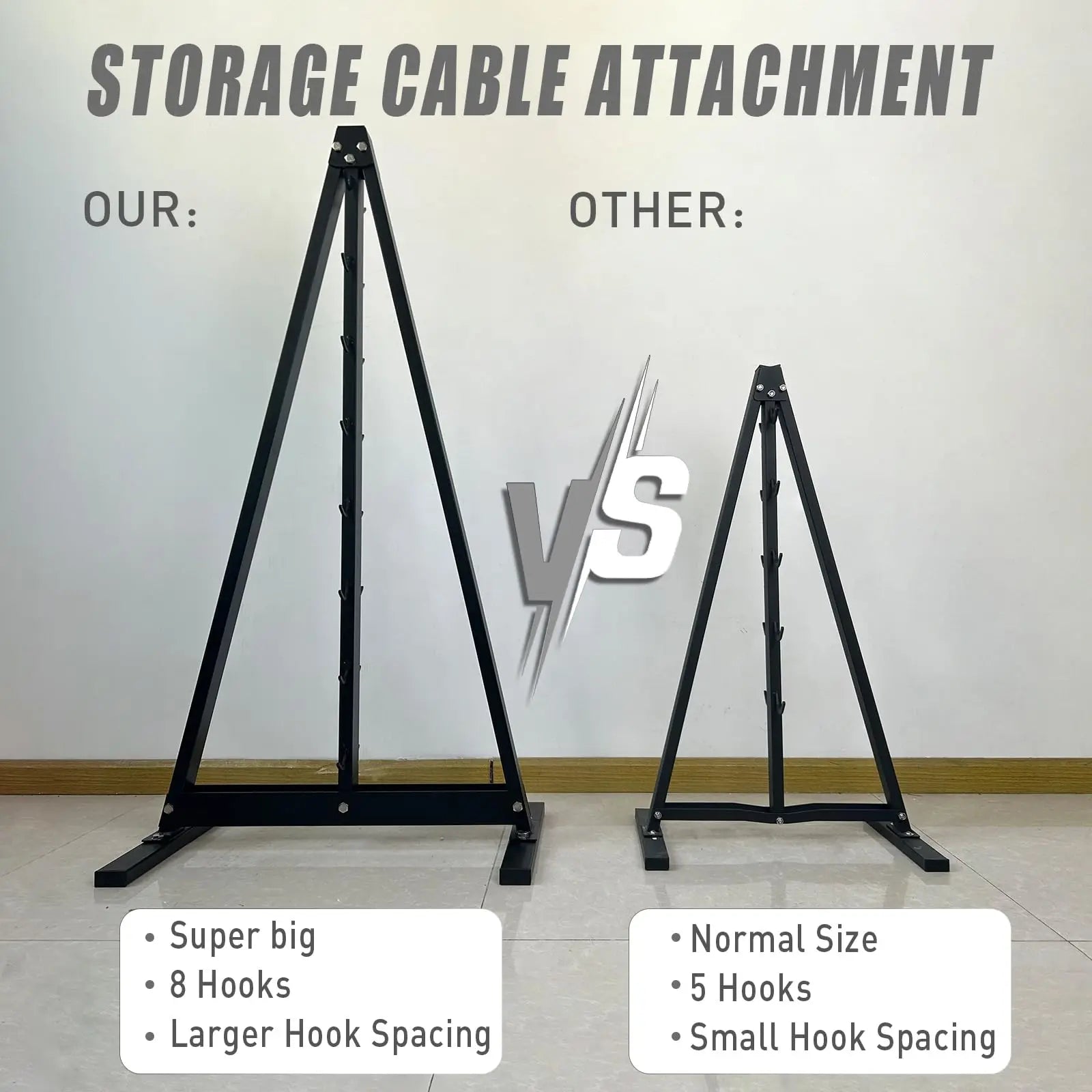 Gym Fitness LAT Pull Down Bar,Storage Rack,Heavy Duty,A-Frame Stand,Support Base for LAT Pulldown Attachments,LAT Bar