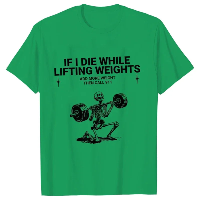 Gym Workout T-shirts for Men Clothing Funny Weightlifting Tshirts Short Sleeve Tops Clothes Fitness Exercise Tee Shirts Homme