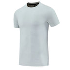 Gym Sport T Shirt Men Running Outdoor Workout Training Tees Round Neck Quick Dry Breathable Polyester Casual Short Sleeve