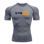 Gym Hub Printed Men's Compression T-Shirt Gym Workout Sport Quick Dry Tight Shirts Outdoor Training Fitness Elasticity Tops Tee