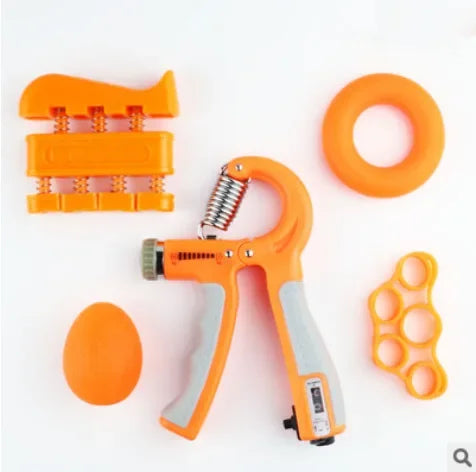 Gym Fitness Adjustable Count Hand Grip Set Finger Forearm Strength Muscle Recovery  Gripper Exerciser Trainer Ball Decompression