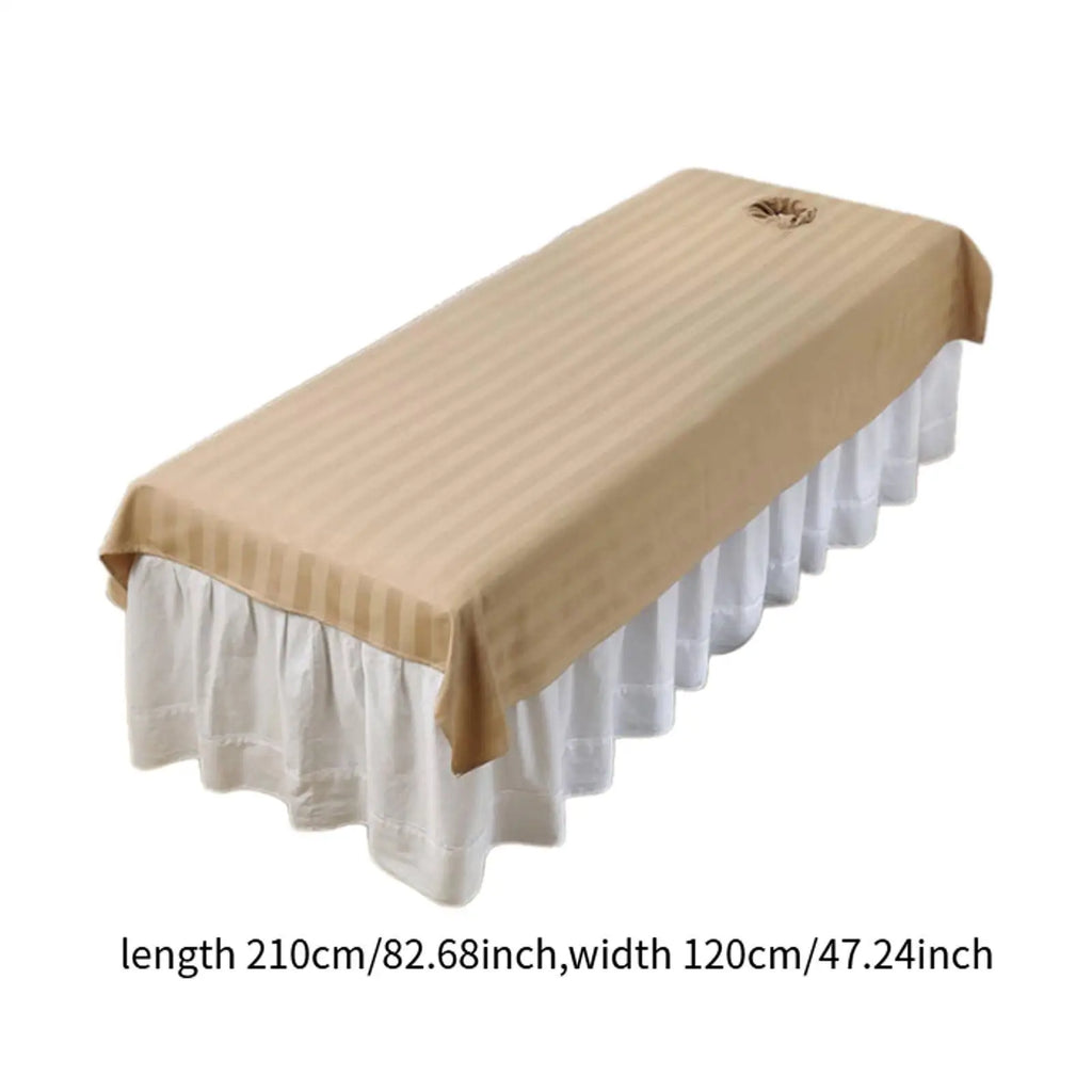 Salon Sheet Comfortable Reusable Beauty Supplies Protector Beauty Bed Cover with Face Hole for Salon Beauty Hotel Indoor SPA