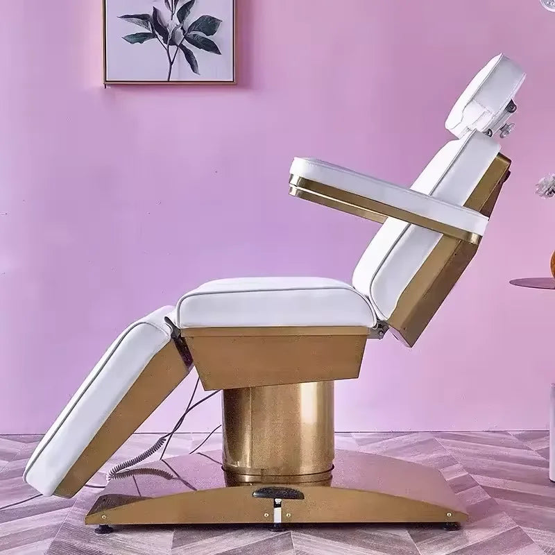 Beauty Salon 3 or 4 Motor Metal Base Beauty Bed with Manual and Remote Control