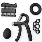 Gym Fitness Adjustable Count Hand Grip Set Finger Forearm Strength Muscle Recovery  Gripper Exerciser Trainer Ball Decompression