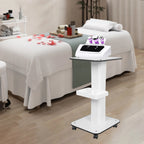 3 Tier Beauty Rolling Cart  360 Degree Rotating Professional Portable Barber Shop Rolling Trolley Beauty Cart For Beauty Salon