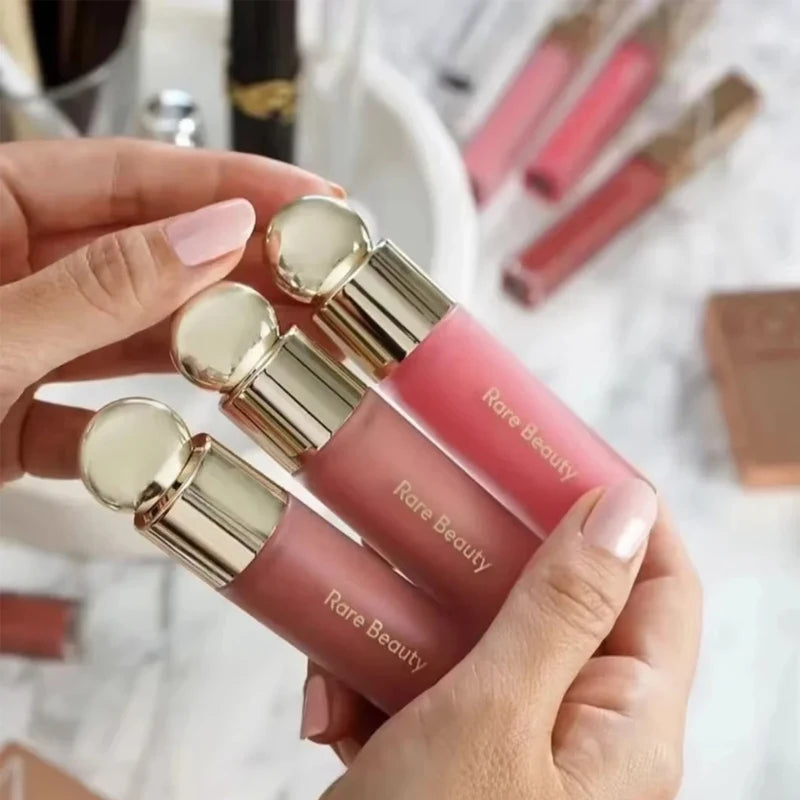 Rare Beauty Liquid Blush Enhance Makeup Silky Smooth  Easy To Apply Blend  High-gloss Mirrors Enhance The Texture of Makeup
