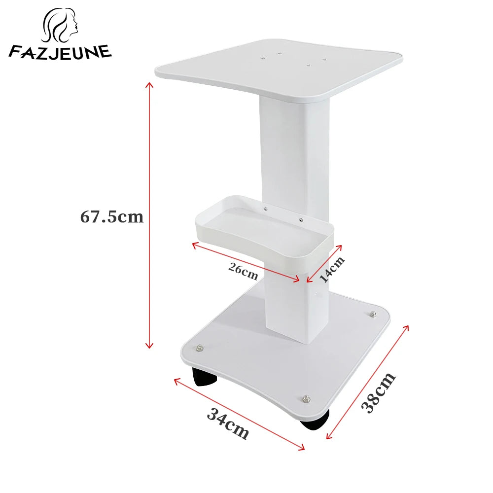 Multifunction Trolley Cart for Beauty Device ABS Aluminum Stand Beauty Salon Rolling Trolley Professional Beauty Equipment