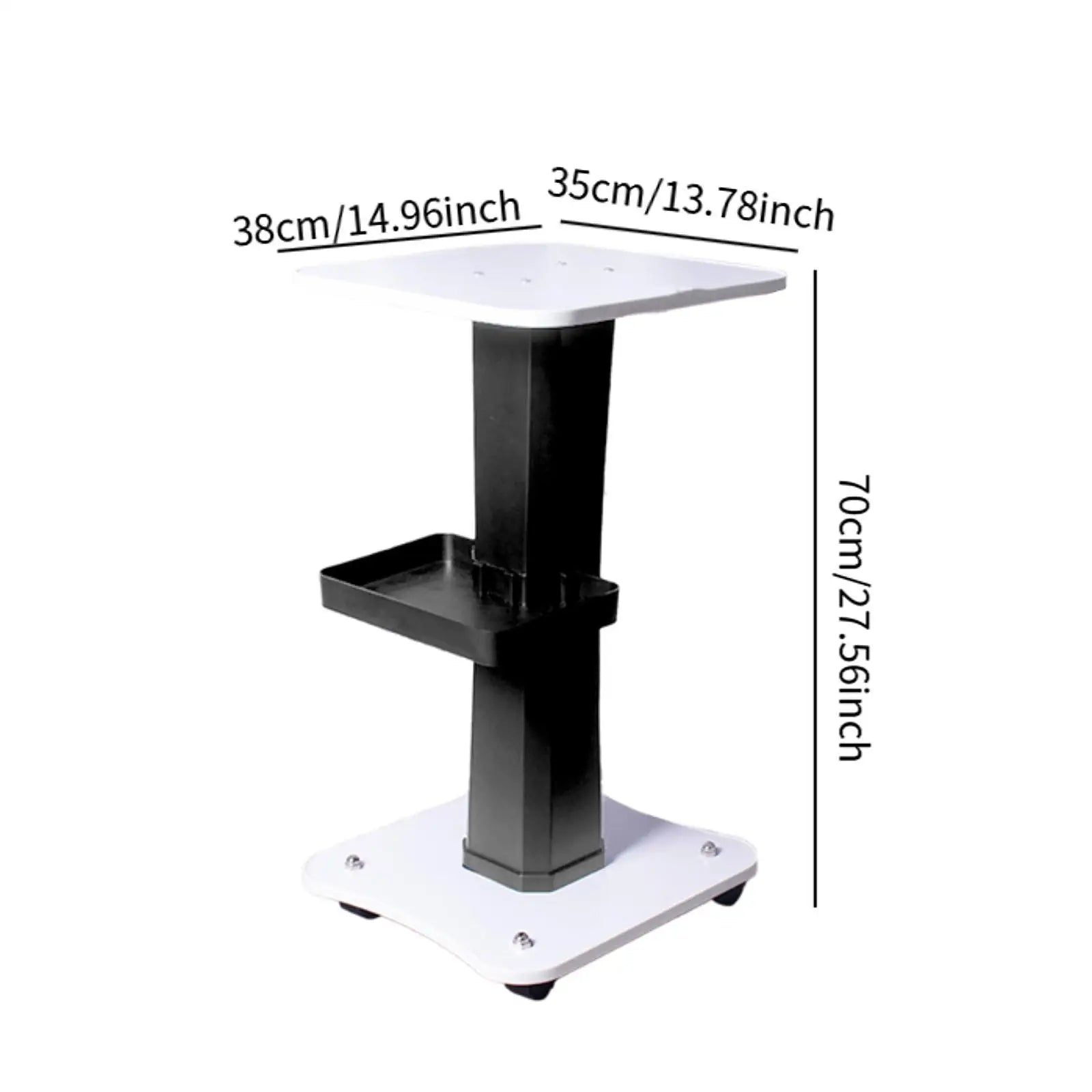 3 Tier Beauty Rolling Cart  360 Degree Rotating Professional Portable Barber Shop Rolling Trolley Beauty Cart For Beauty Salon