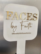 Beauty Mirror Lash Brow Photo Prop Filler Technician Beauty Room Eyelash Business Logo