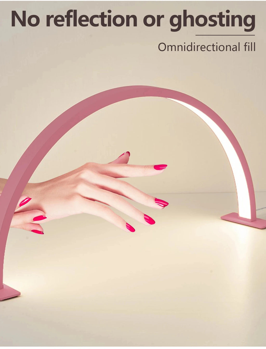 Nail Lamp LED Half Moon Beauty and Brightening Beauty Salon Desktop Lamp Eyelash Beauty Makeup Eye Care Nail Art Special Lights