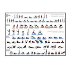 Gym Yoga Studio Workout Detailed Action Chart Pose Canvas Poster Bodybuilding Wall Art Painting Prints Home Room Decor Murals