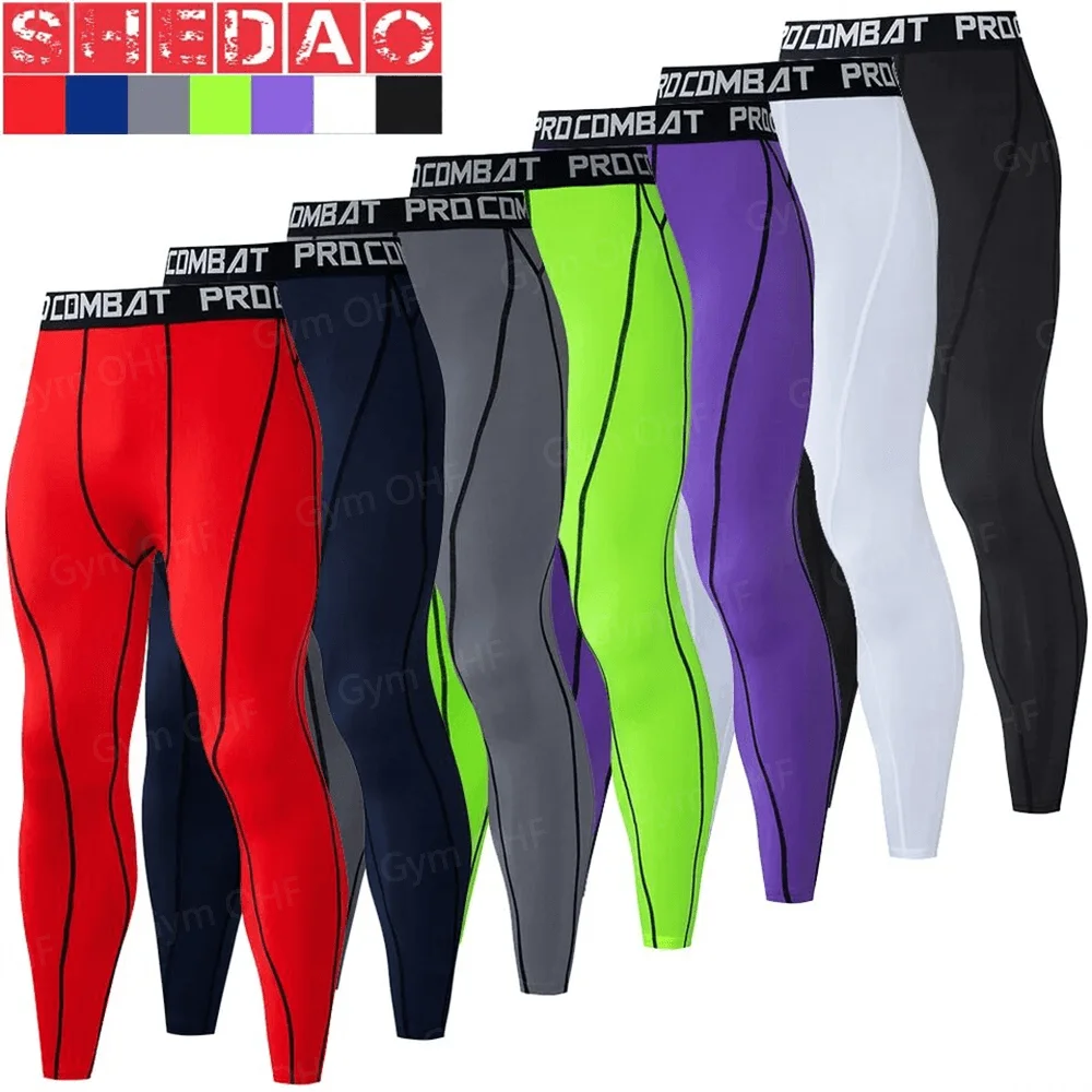 Gym Fitness T shirt Men's Short Sleeve Summer Boxing Jersey Legging Men Rashguard Compression Pants Quick Dry Tight T-shirts Men