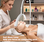Half moon shaped LED table clip beauty lamp beauty salon nail and eye protection lamp suitable for beauty  makeup live streaming