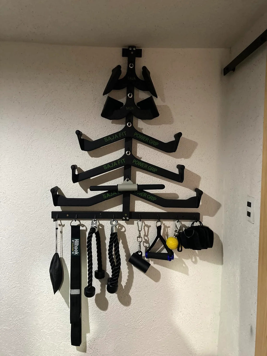 Gym Fitness LAT Pull Down Bar,Storage Rack,Heavy Duty,A-Frame Stand,Support Base for LAT Pulldown Attachments,LAT Bar