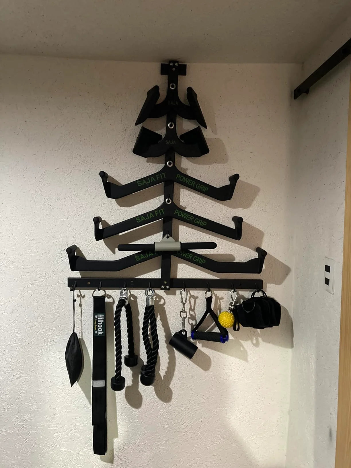 Gym Fitness LAT Pull Down Bar,Storage Rack,Heavy Duty,A-Frame Stand,Support Base for LAT Pulldown Attachments,LAT Bar
