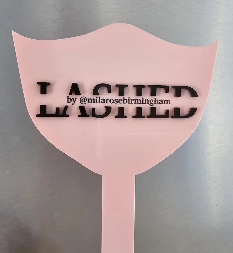 Beauty Mirror Lash Brow Photo Prop Filler Technician Beauty Room Eyelash Business Logo