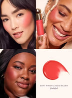 Rare Beauty Creamy Powder Blush Soft Focus Luminous Glow Buildable Pigment Lightweight Long Lasting Non-Fading Rosy Cheek Makeup
