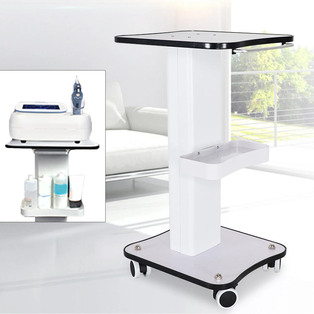 3 Tier Beauty Rolling Cart  360 Degree Rotating Professional Portable Barber Shop Rolling Trolley Beauty Cart For Beauty Salon