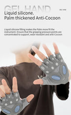 GTUBIKE 1 Pair Gym Body Building Training Fitness Gloves Sports Weight Lifting Exercise Slip-Resistant Gloves for Yoga Gloves