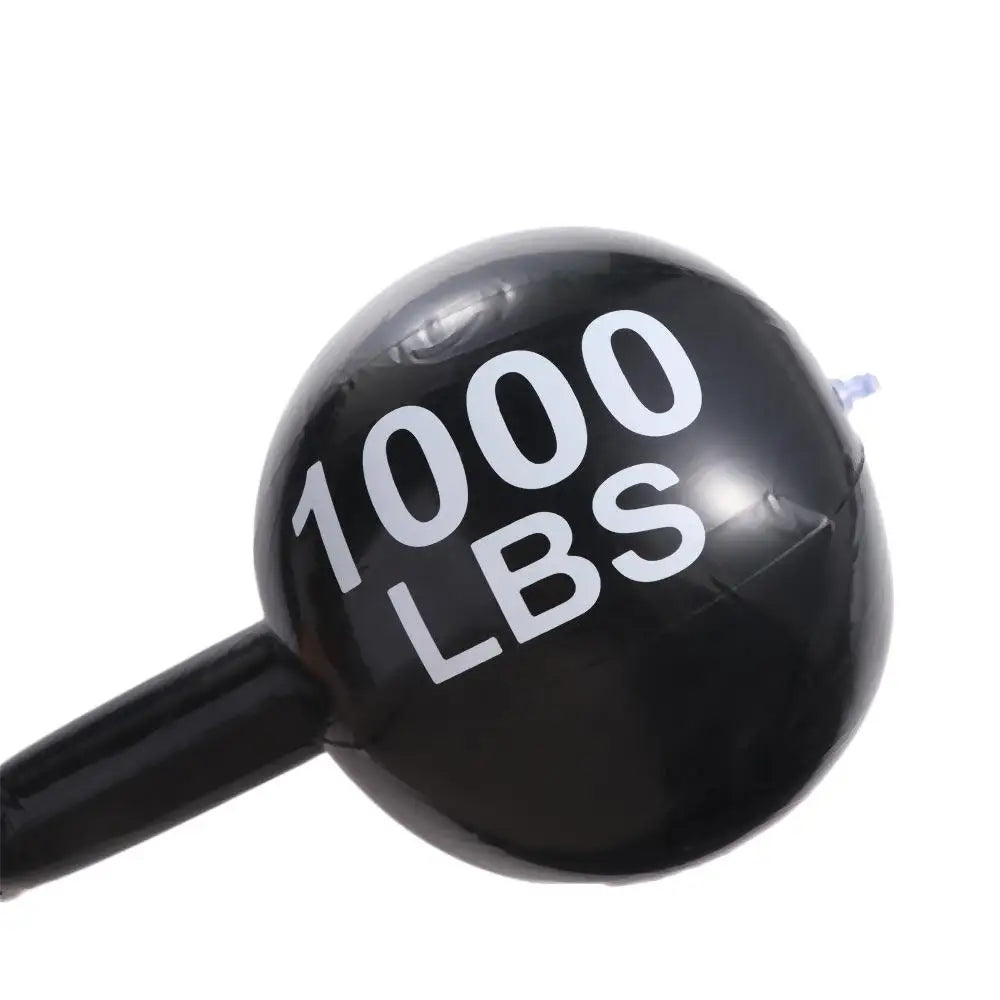Gym Game Props Interaction Toys Inflatable Barbell Toys Thickened Sports  Inflatable Balloon Fitness Dumbbell Toys