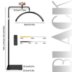 130-181CM LED Beauty Light 40W Half Moon Floor Standing Dimmable Suitable For Beauty Salon Beauty Refill Makeup Lighting