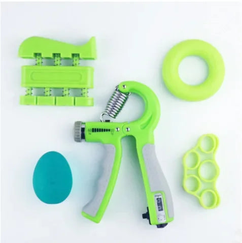 Gym Fitness Adjustable Count Hand Grip Set Finger Forearm Strength Muscle Recovery  Gripper Exerciser Trainer Ball Decompression