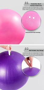 Yoga Pilates Explosion-Proof Ball Exercise Gymnastic Fitness Balance Gym Core Indoor Training Mini Balls Small Therapy Improves