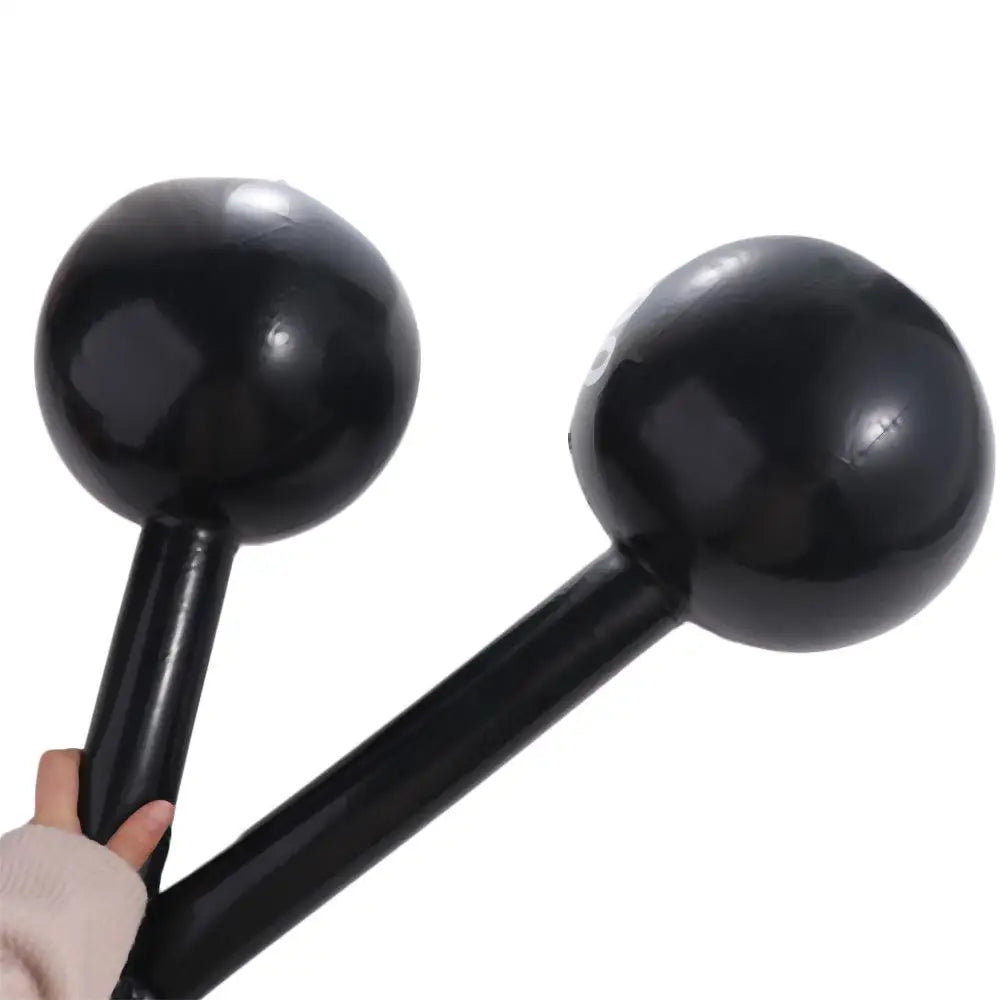 Gym Game Props Interaction Toys Inflatable Barbell Toys Thickened Sports  Inflatable Balloon Fitness Dumbbell Toys