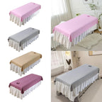 Salon Sheet Comfortable Reusable Beauty Supplies Protector Beauty Bed Cover with Face Hole for Salon Beauty Hotel Indoor SPA