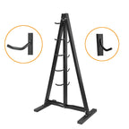 Gym Fitness LAT Pull Down Bar,Storage Rack,Heavy Duty,A-Frame Stand,Support Base for LAT Pulldown Attachments,LAT Bar