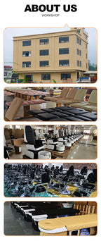 Beauty Salon 3 or 4 Motor Metal Base Beauty Bed with Manual and Remote Control