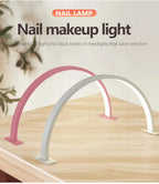 Nail Lamp LED Half Moon Beauty and Brightening Beauty Salon Desktop Lamp Eyelash Beauty Makeup Eye Care Nail Art Special Lights