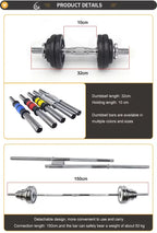 10kg 15kg 20kg 30kg Gym Home Weightlifting Dumbbells with Box Painted Black Painted Cast Iron Dumbbells Barbell Set.